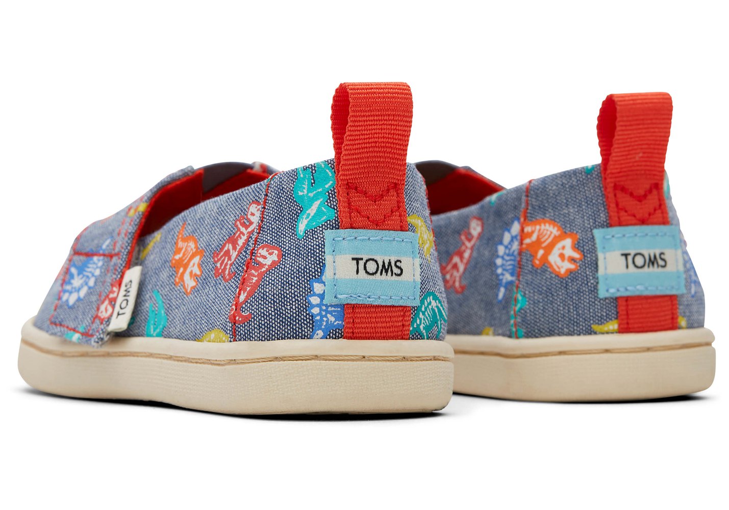 Toms Alpargata Tiny Dino Espadrille Navy - Kids - 03824-WMTK